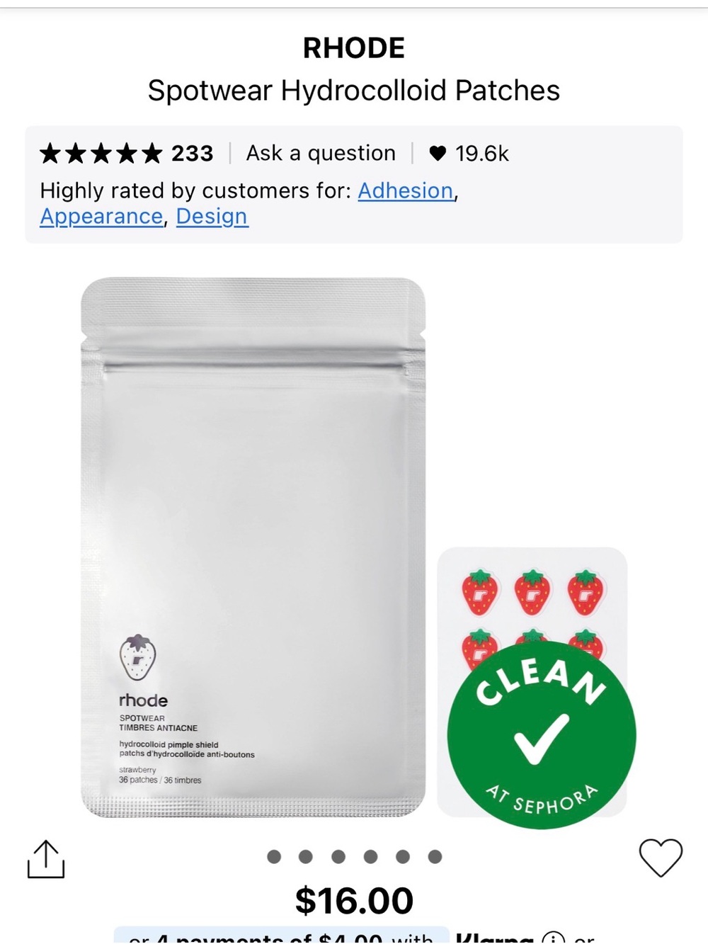 Rhode strawberry pimple patches
